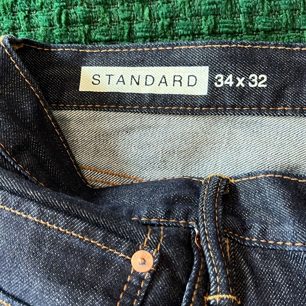 Men’s like new Standard 1969 jeans. 34x32. - Picture 3 of 5